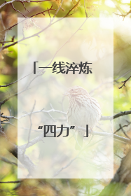 一线淬炼“四力”